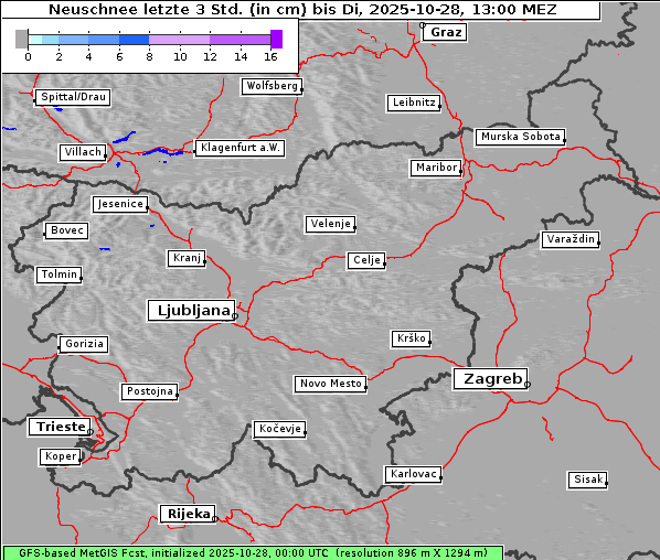 Neuschnee, 28. 10. 2025
