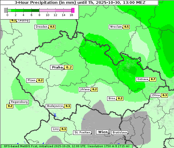 Niederschlag, 30. 10. 2025