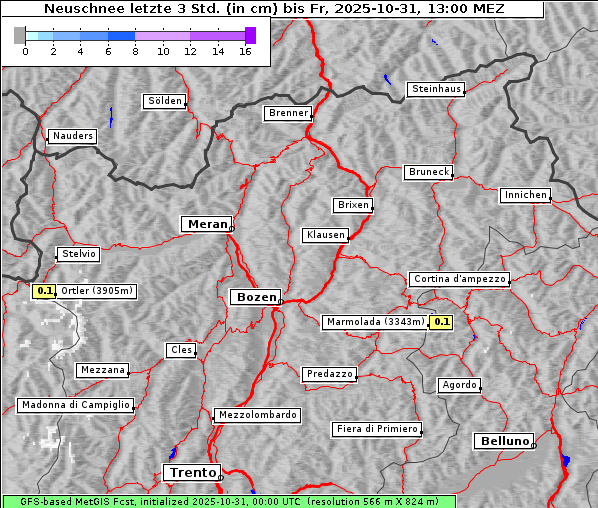 Neuschnee, 31. 10. 2025