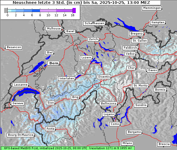 Neuschnee, 25. 10. 2025