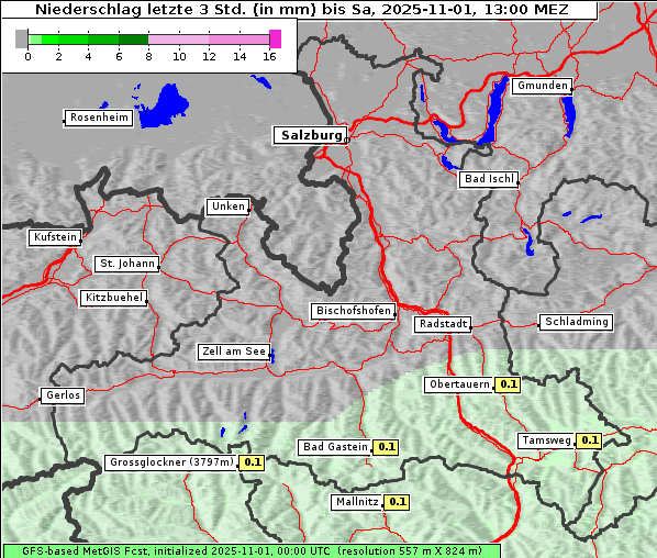 Niederschlag, 1. 11. 2025