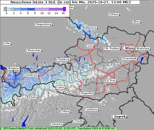 Neuschnee, 27. 10. 2025