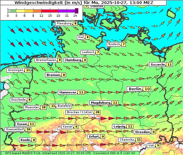 Wind, 27. 10. 2025