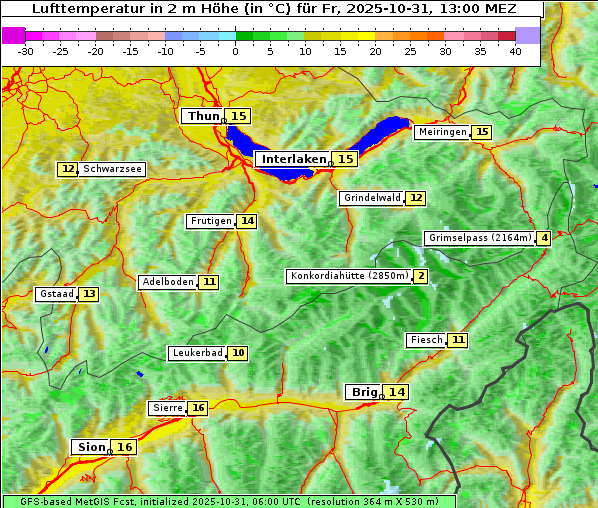 Temperatur, 31. 10. 2025