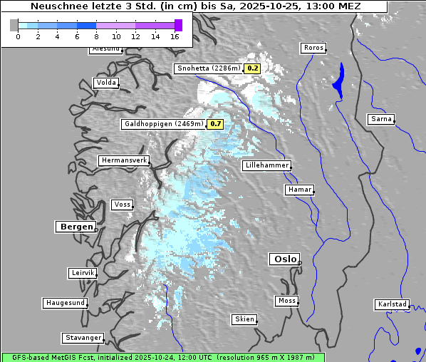 Neuschnee, 25. 10. 2025