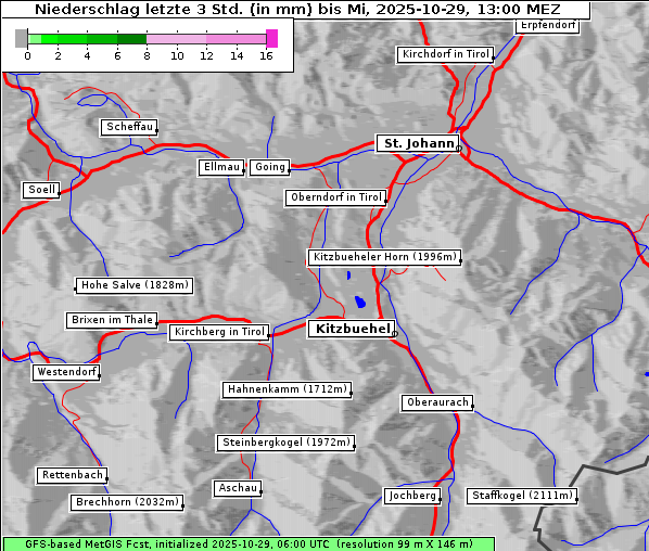 Niederschlag, 29. 10. 2025