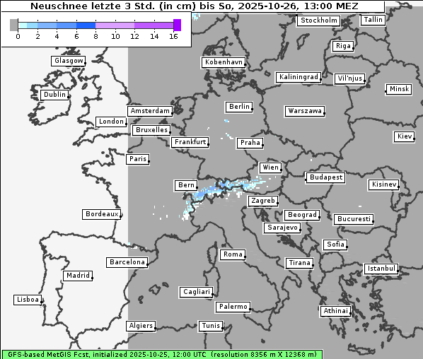 Neuschnee, 26. 10. 2025