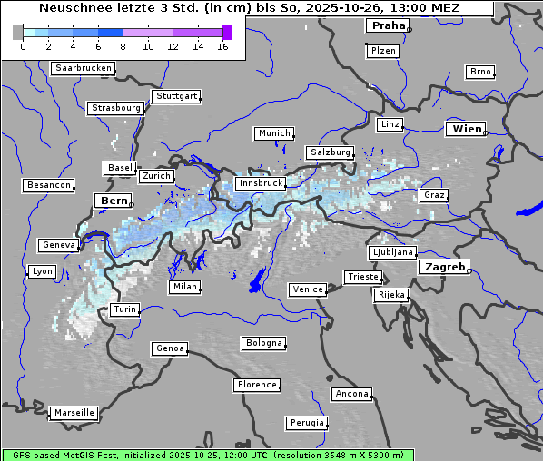 Neuschnee, 26. 10. 2025