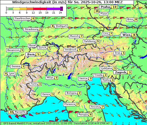 Wind, 26. 10. 2025