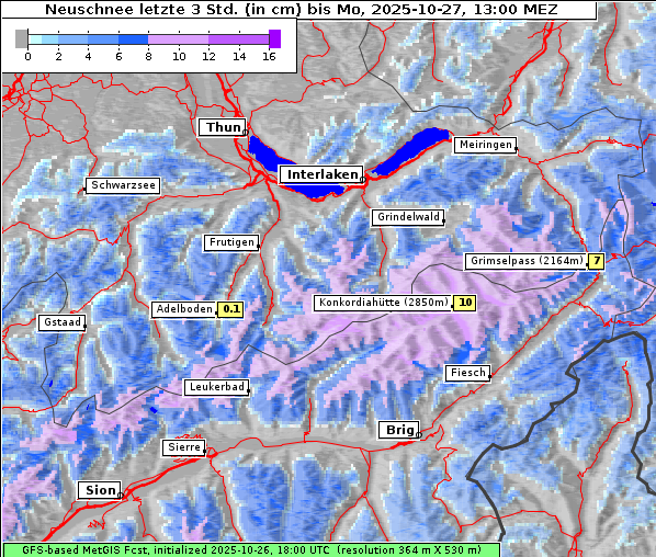Neuschnee, 27. 10. 2025