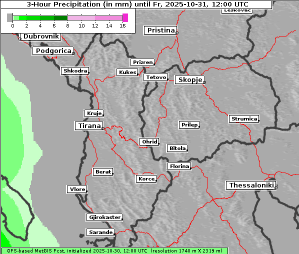 Niederschlag, 31. 10. 2025