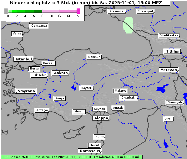 Niederschlag, 1. 11. 2025