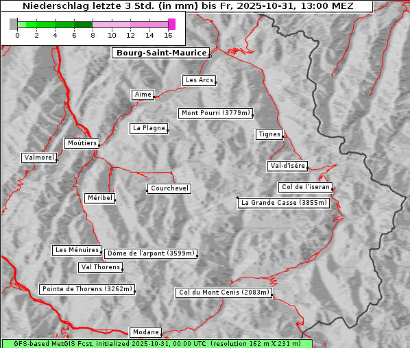 Niederschlag, 31. 10. 2025