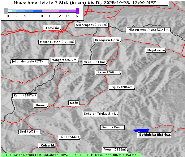 Neuschnee, 28. 10. 2025