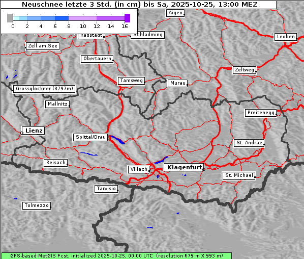 Neuschnee, 25. 10. 2025