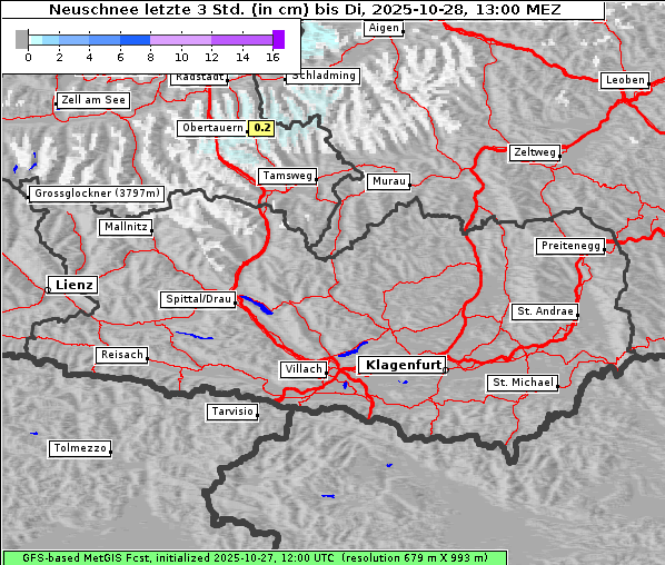 Neuschnee, 28. 10. 2025