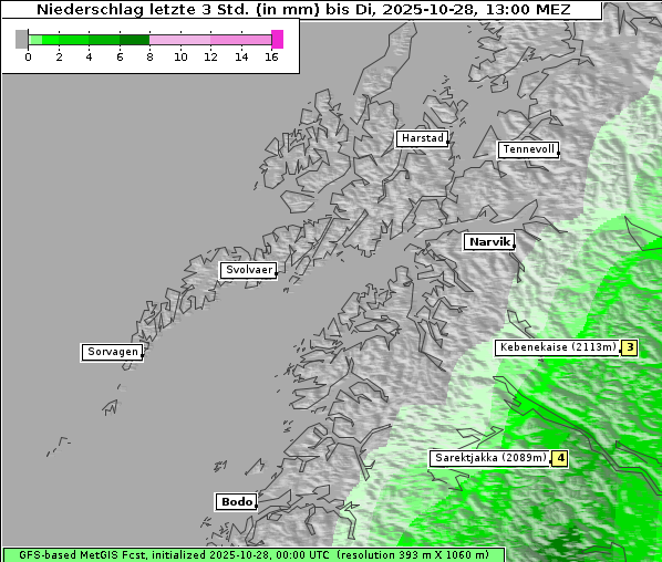 Niederschlag, 28. 10. 2025