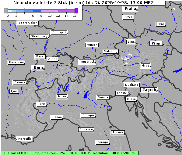 Neuschnee, 28. 10. 2025