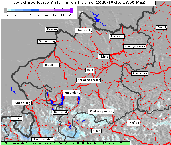 Neuschnee, 26. 10. 2025